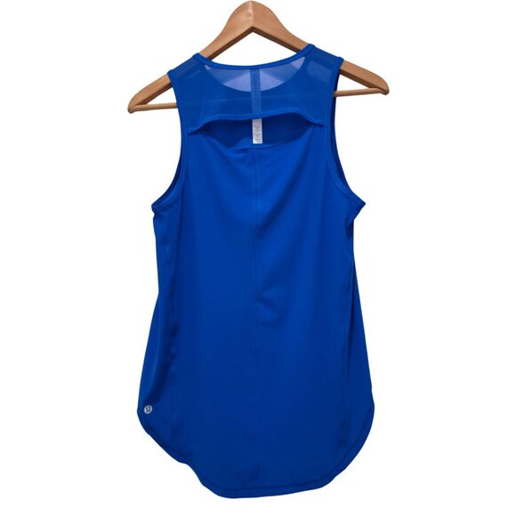 Lululemon Sculpt Cerulean Blue Athleisure Tank Sz 4 - Picture 2 of 8